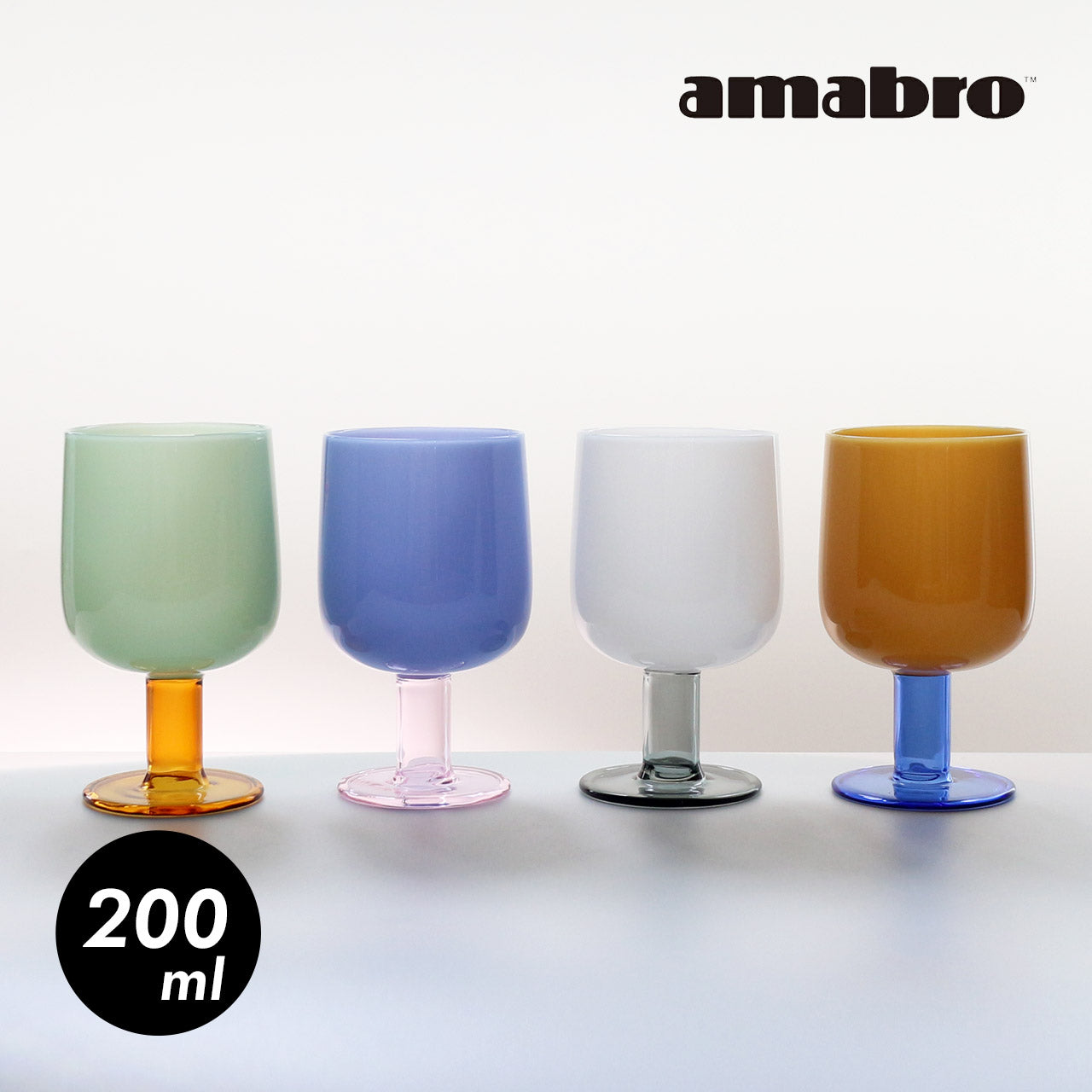 amabro TWO TONE ワイングラス 耐熱ガラス – 生活雑貨 育てる道具ILMA+