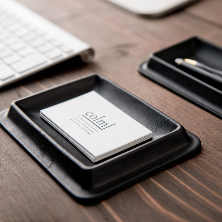 colm レザートレイ Sサイズ 皮革 文具トレイ