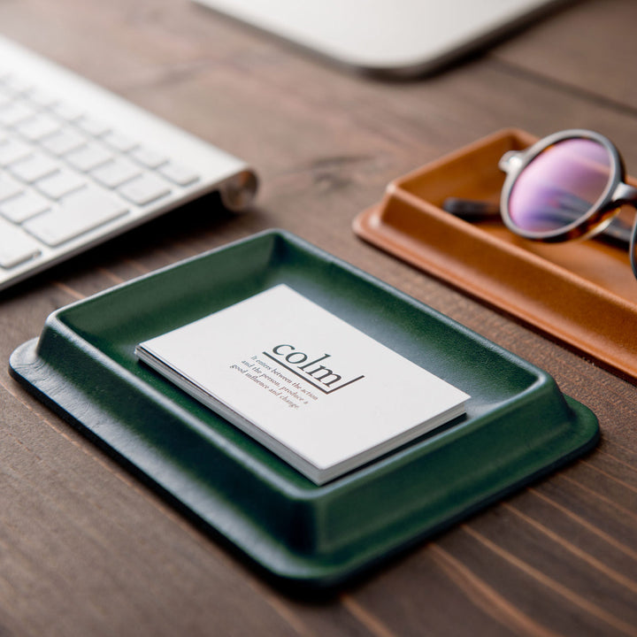 colm レザートレイ Sサイズ 皮革 文具トレイ