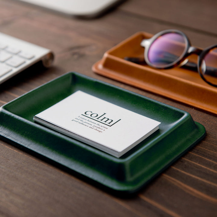 colm レザートレイ Sサイズ 皮革 文具トレイ