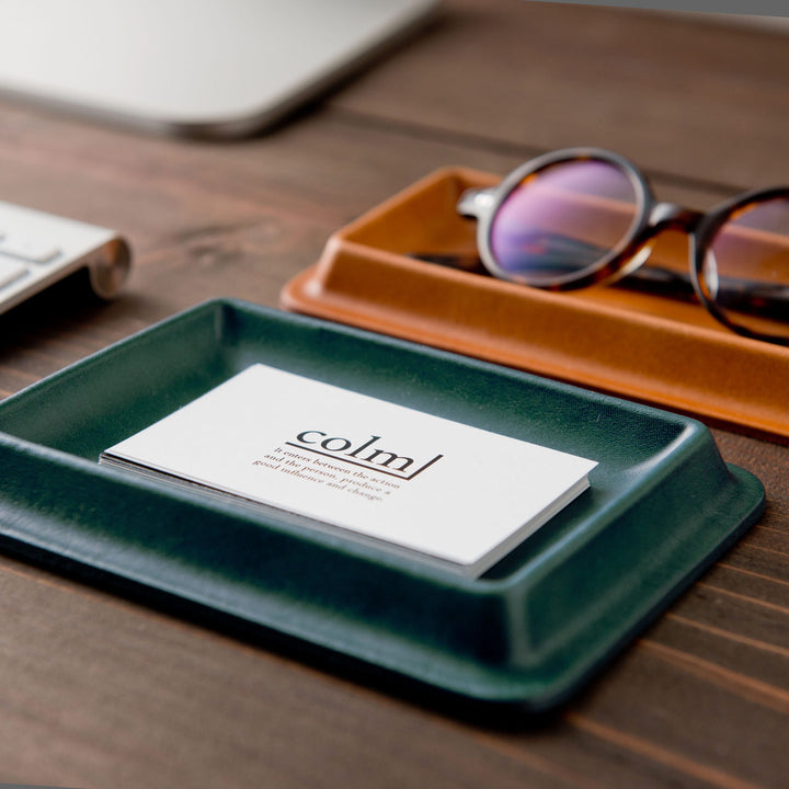 colm レザートレイ Sサイズ 皮革 文具トレイ
