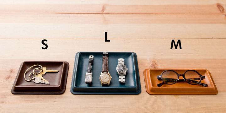 colm レザートレイ Sサイズ 皮革 文具トレイ