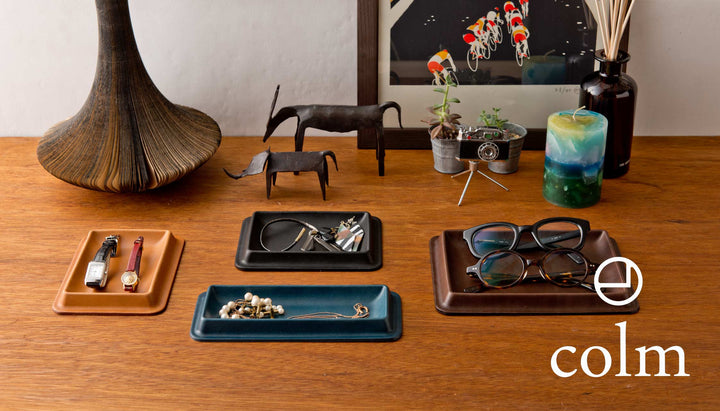 colm レザートレイ Sサイズ 皮革 文具トレイ