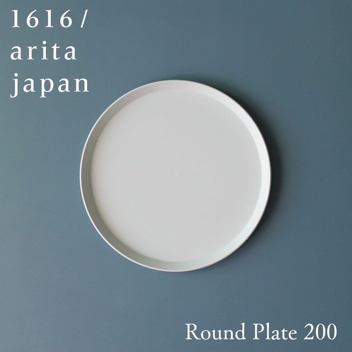 1616/arita japan ラウンドプレート TY standard グレー