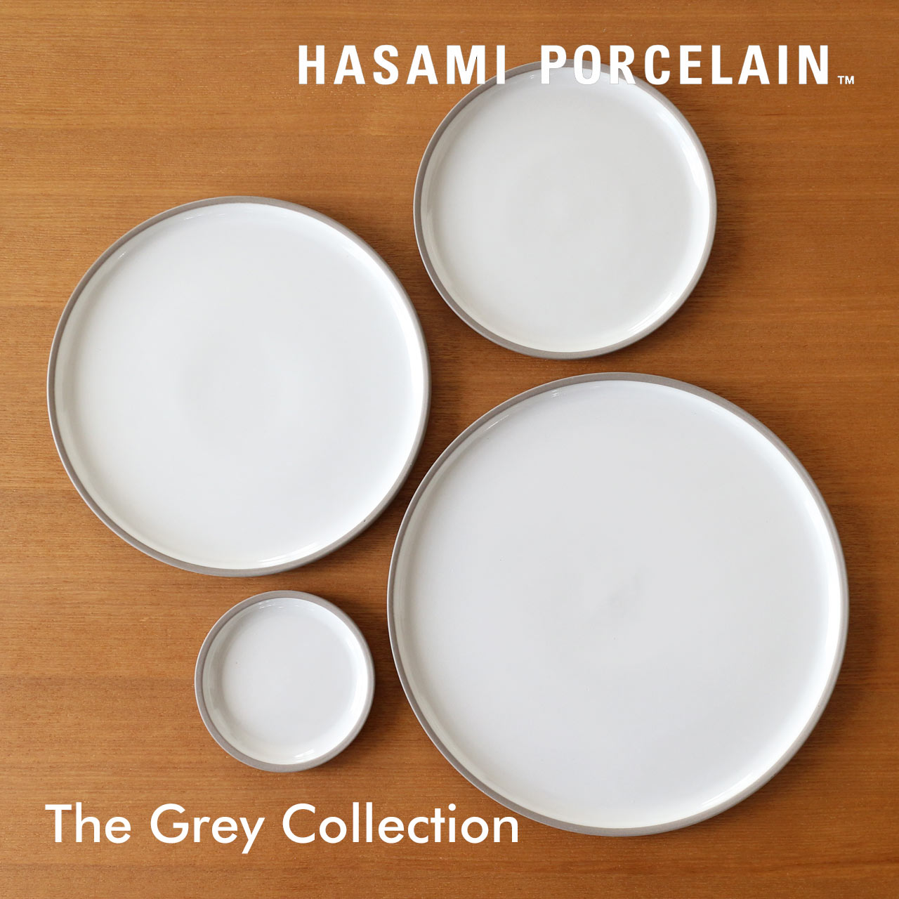 HASAMI PORCELAIN The Grey Collection プレート Ash White – 生活雑貨