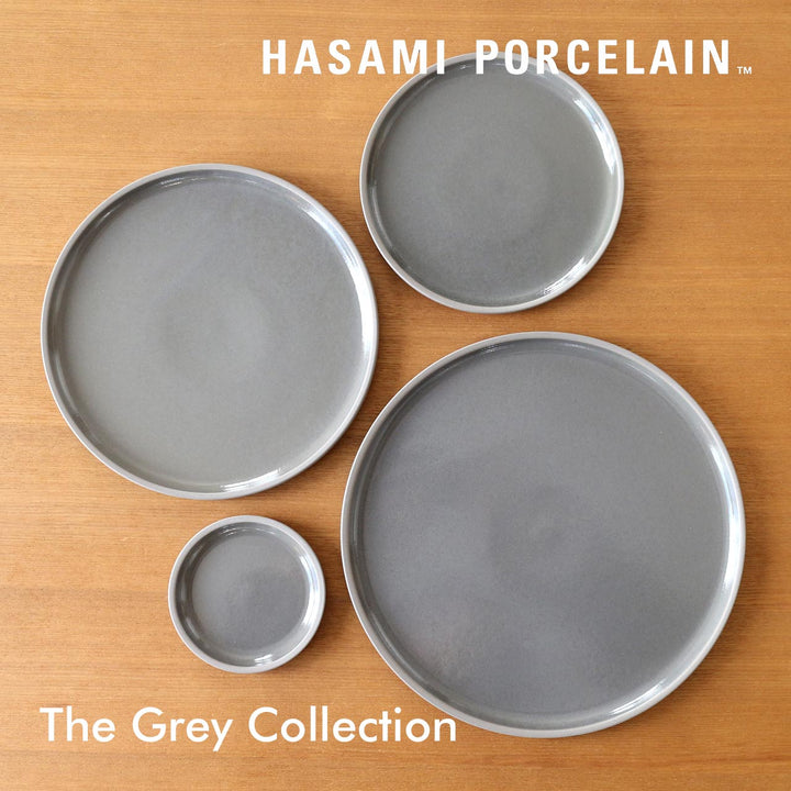 HASAMI PORCELAIN The Grey Collection プレート Dark Grey