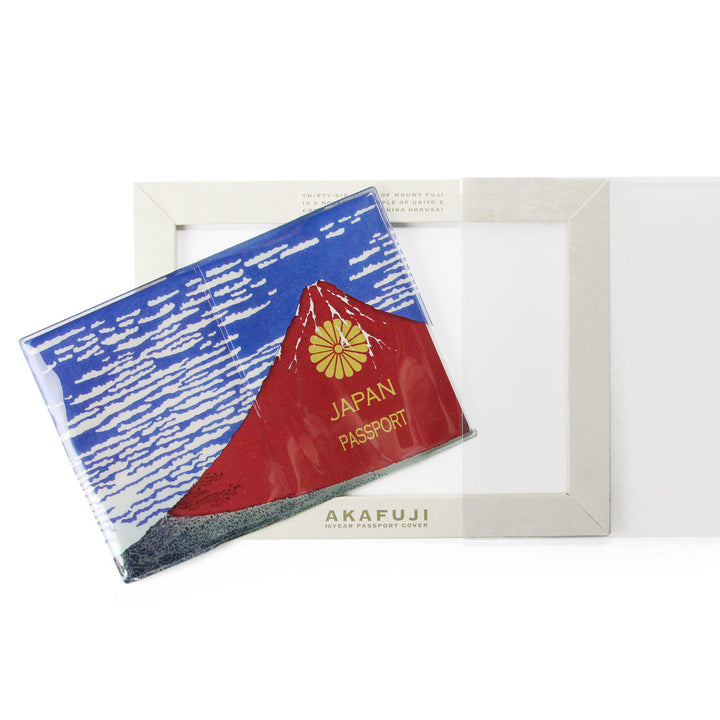 浮世絵パスポートカバー AKAFUJI AOFUJI / メール便可