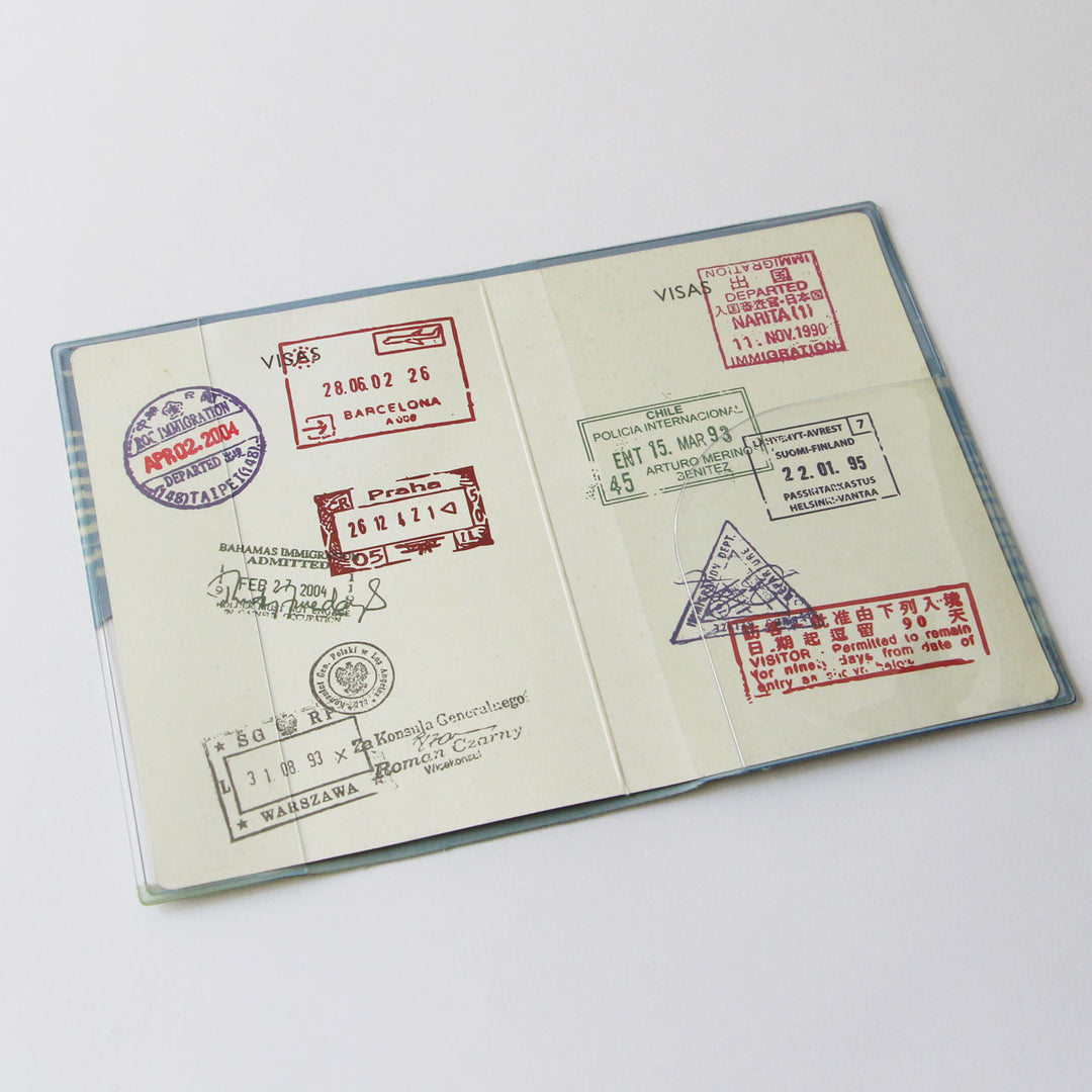 浮世絵パスポートカバー AKAFUJI AOFUJI / メール便可