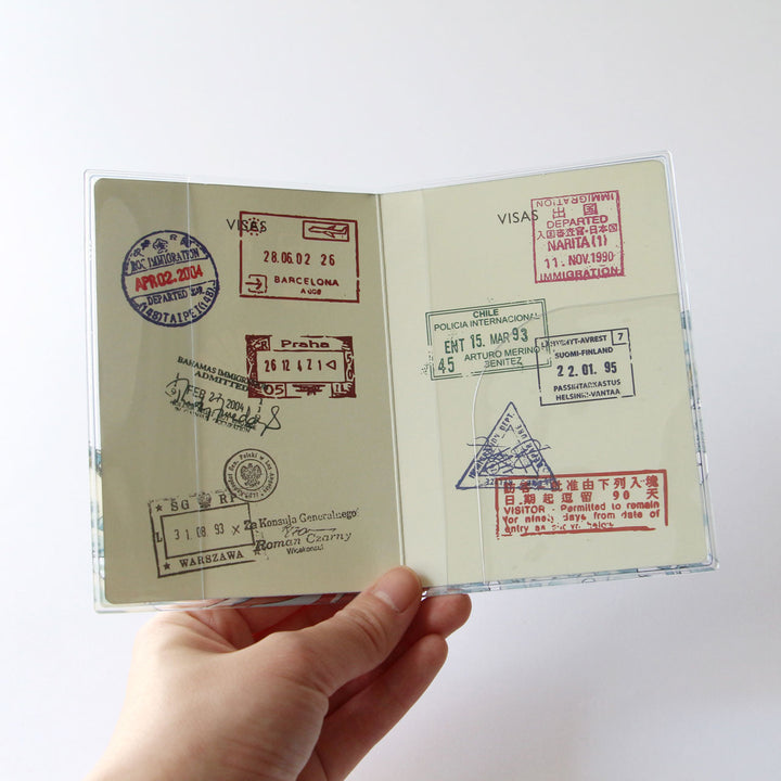 浮世絵パスポートカバー AKAFUJI AOFUJI / メール便可