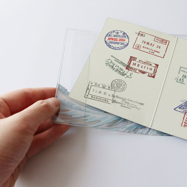 浮世絵パスポートカバー AKAFUJI AOFUJI / メール便可