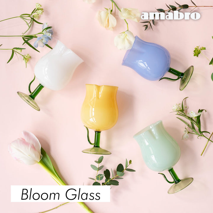amabro Bloom Glass ワイングラス ミルクガラス 耐熱ガラス