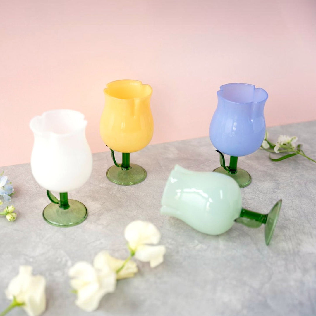 amabro Bloom Glass ワイングラス ミルクガラス 耐熱ガラス