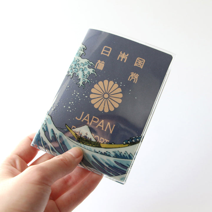 浮世絵パスポートカバー AKAFUJI AOFUJI / メール便可
