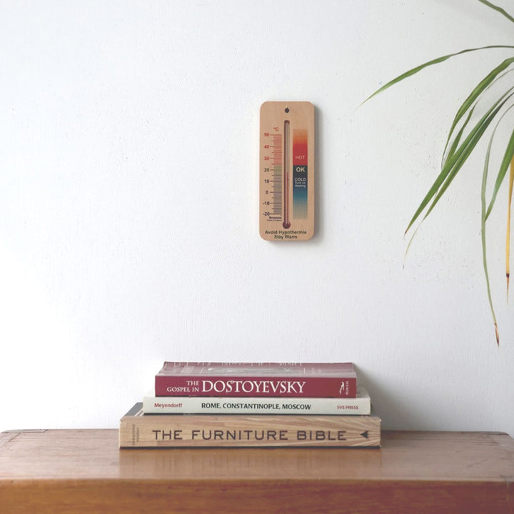 Brannan WOOD WALL THERMOMETER 150mm COMFORT 木製 温度計 英国ブランド