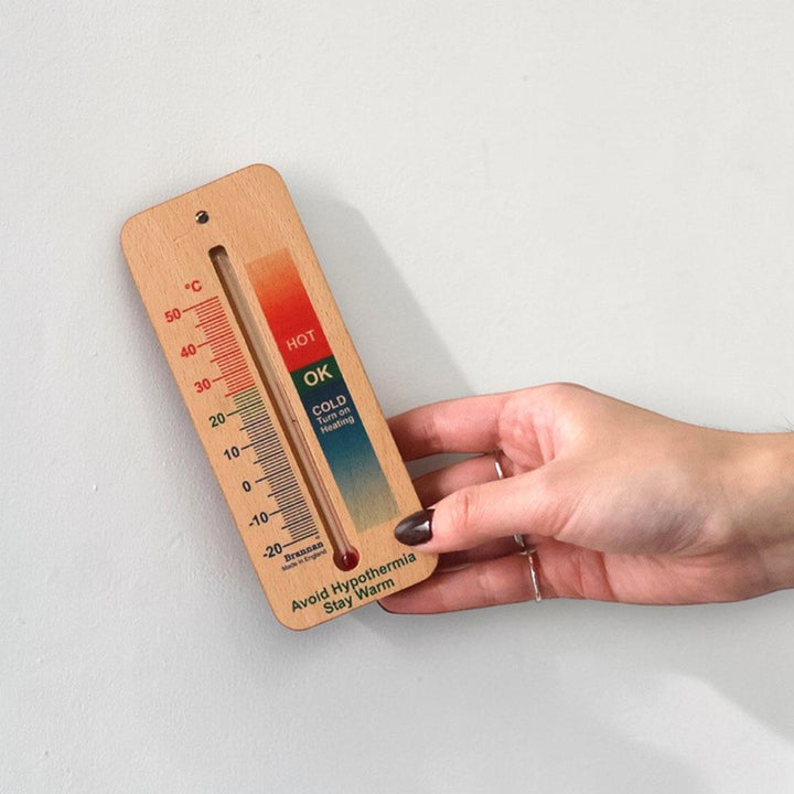Brannan WOOD WALL THERMOMETER 150mm COMFORT 木製 温度計 英国ブランド