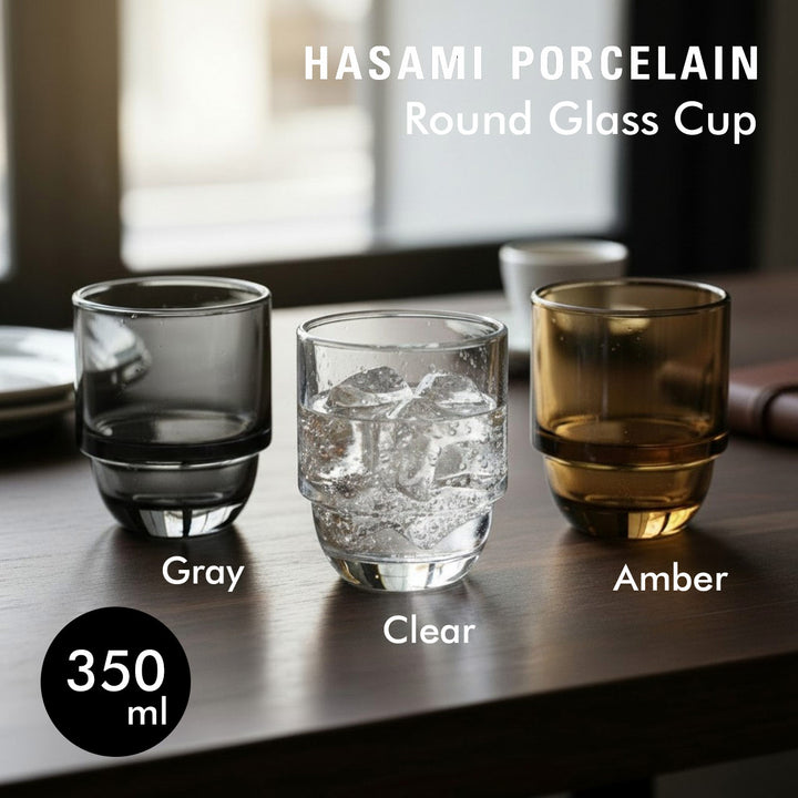 HASAMI PORCELAIN ラウンドグラスカップ 350ml
