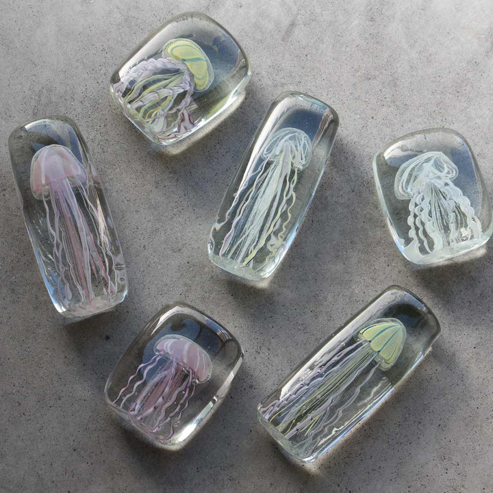 JERRYFISH TWISTED LEG Square クラゲのガラスオブジェ