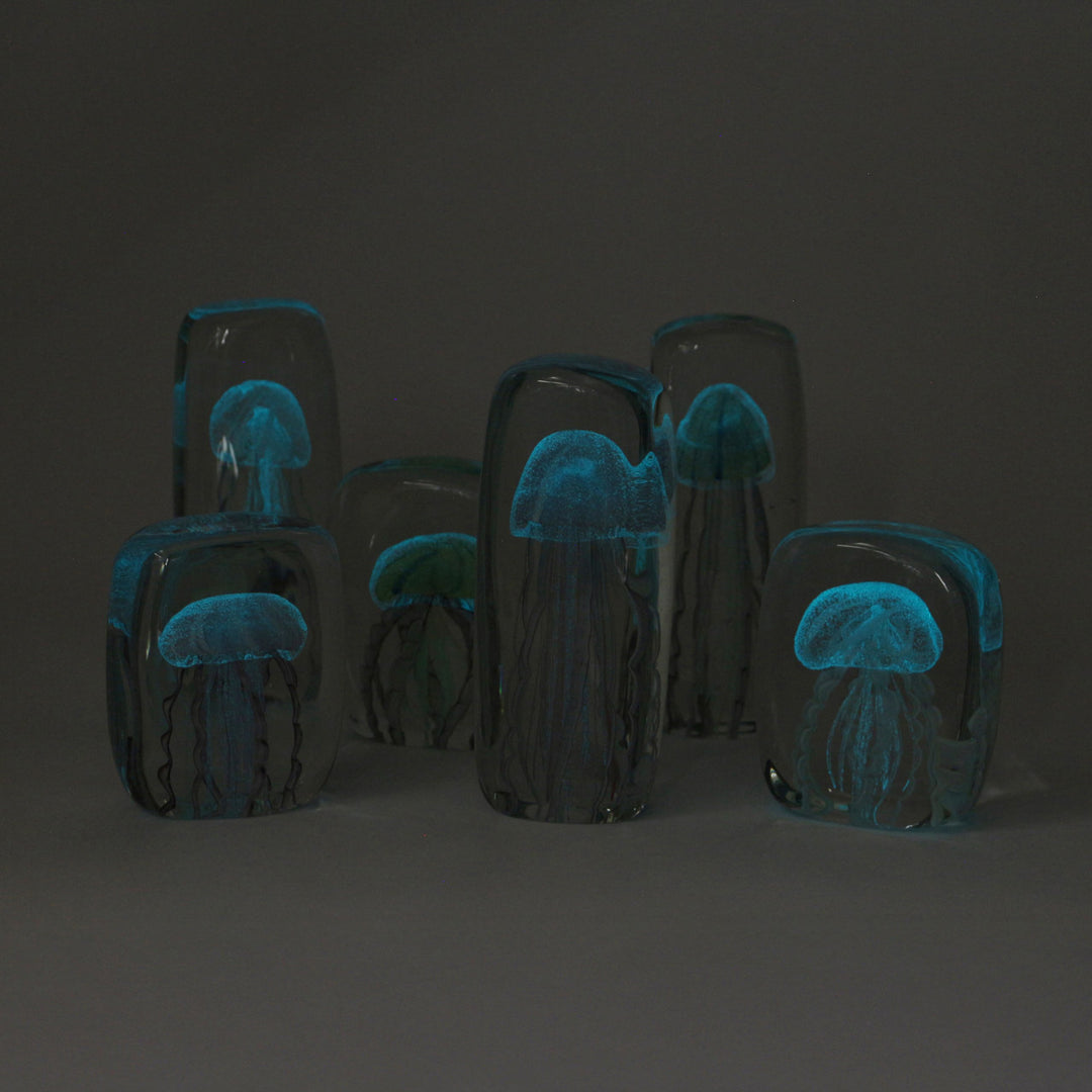 JERRYFISH TWISTED LEG Square クラゲのガラスオブジェ