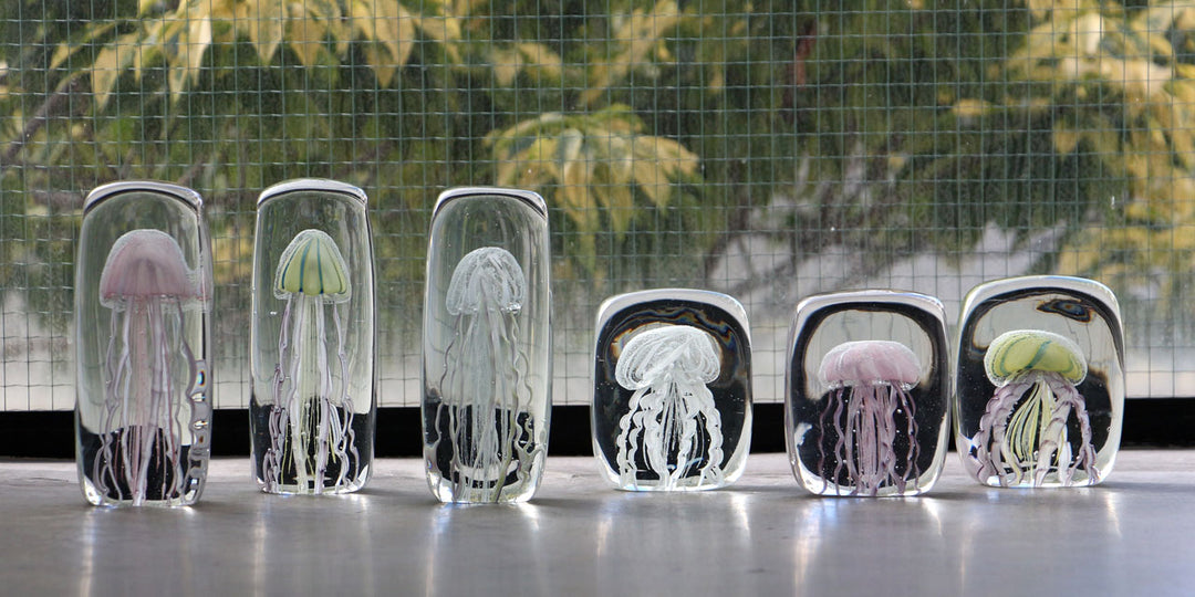 JERRYFISH TWISTED LEG Square クラゲのガラスオブジェ
