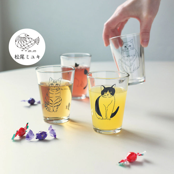 松尾ミユキ ミニグラス タンブラー ネコ 150ml