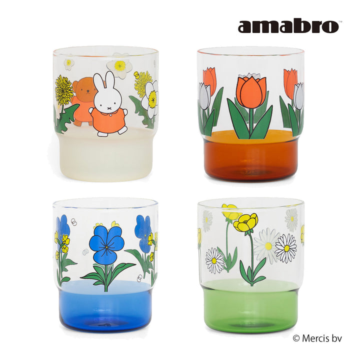 amabro FLOWER STACKING CUP Miffy 耐熱ガラス