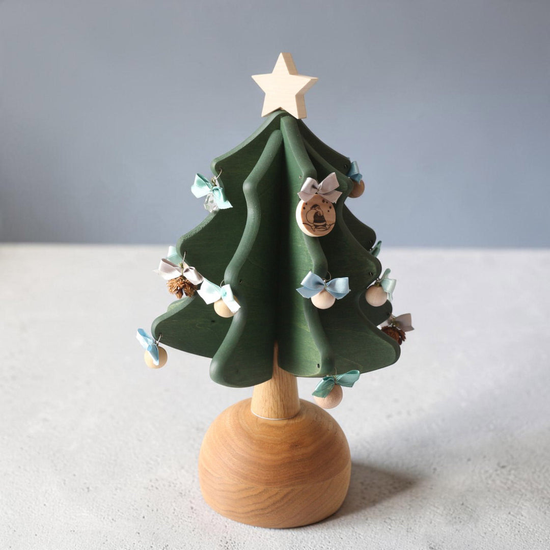 オークヴィレッジ オルゴールツリープチ クリスマスツリー サンタが街にやってくる 国産 正規品