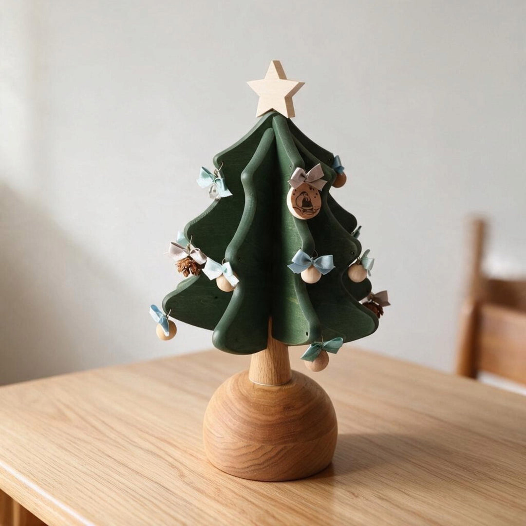オークヴィレッジ オルゴールツリープチ クリスマスツリー サンタが街にやってくる 国産 正規品