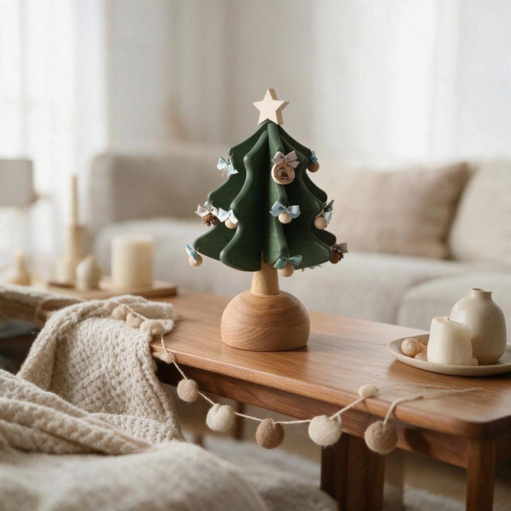 オークヴィレッジ オルゴールツリープチ クリスマスツリー サンタが街にやってくる 国産 正規品