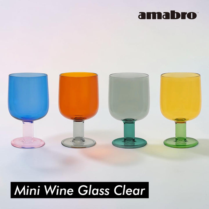 amabro TWO TONE ワイングラス Clear 透明 耐熱ガラス