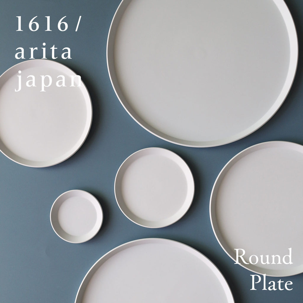 1616/arita japan ラウンドプレート TY standard グレー – 生活雑貨