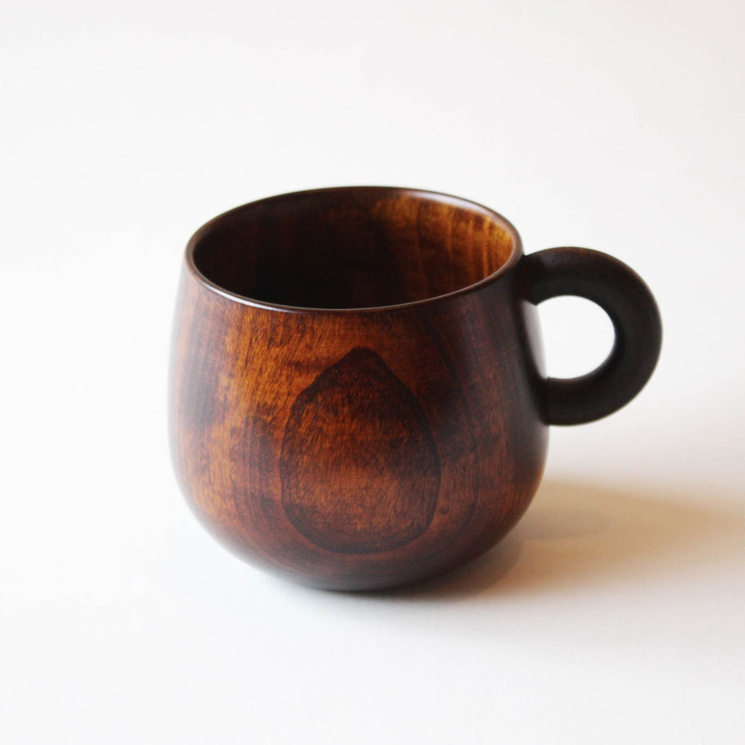 オークヴィレッジ シェーヌ・ドゥ マグカップ 木製 拭き漆 国産 正規品
